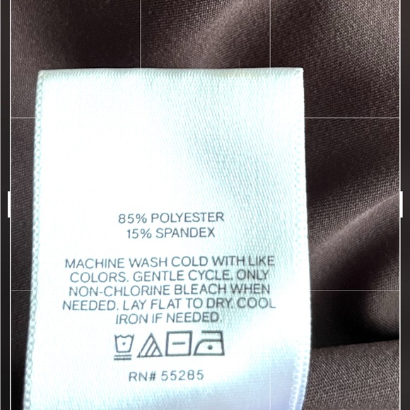 Express bodysuit body contour crew neck long sleeve dark brown extra large - Picture 7 of 8